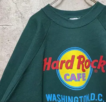 088 USA 하드 록 카페 프린트 맨투맨 트레이닝복