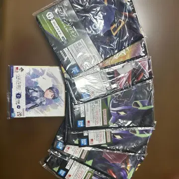 에반게리온 제일복권 G상 롱 타월 & I상 색지 (신지)