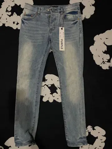 PURPLE BRAND 스키니 데님 라이트 블루