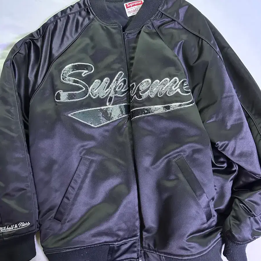 SUPREME | 슈프림 Supreme Contrast Script Varsity Jacket on Bunjang