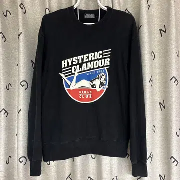 HYSTERIC GLAMOUR 그래픽 맨투맨 L 블랙