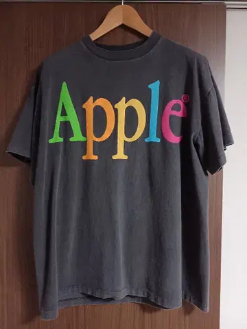 Apple 컬러풀 T셔츠 XL 양면 프린트 새상품급