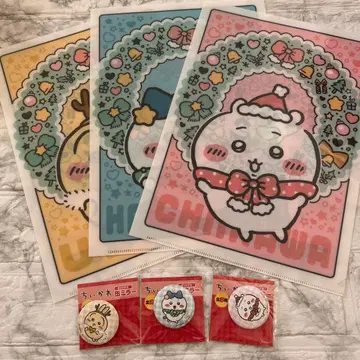 치이카와 오리지널 캔 거울 클리어 파일 3종 세트 세븐일레븐 한정판