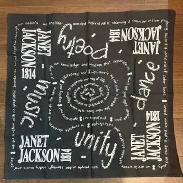 1989년 자넷 잭슨 리듬 네이션 반다나 스카프