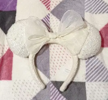 미니 마우스풍 화이트 머리띠