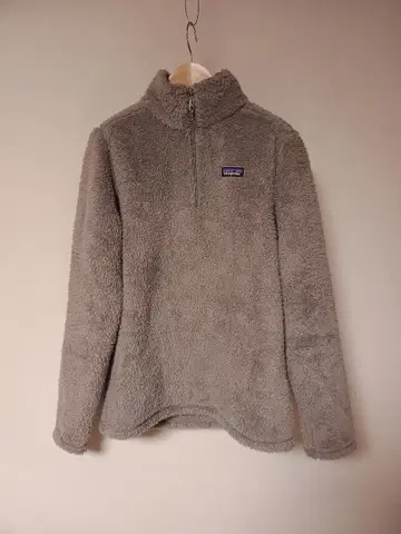 파타고니아 우먼 S 로스 가토스 1/4 지퍼 그레이 플리스 새상품급