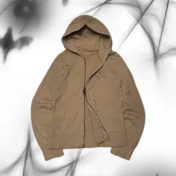 00s archive damaged zip up hoodie