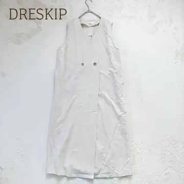 드레스키프 베스트 롱 기장 슬리브리스 M 베이지 원피스