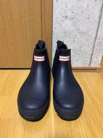HUNTER 첼시 부츠 네이비