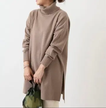 저널 스탠다드 터틀넥 와이드 풀오버