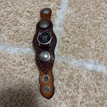 KC,S 천연 가죽 워치 블레스