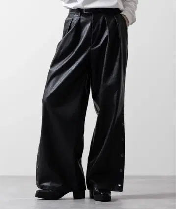 [ CLEL ] 멀티 실루엣 루즈 사이드 버튼 팬츠 사이즈 S