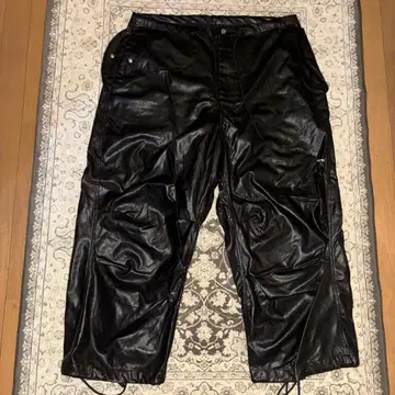 Perushu 인조 가죽 와이드 팬츠