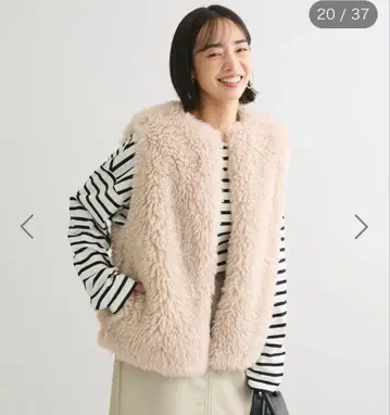 [ 새상품 ] 그린 파크 엘렌카레듀에 시프퍼 베스트 라이트 베이지