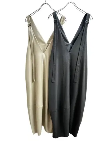 [ cloche ] 시어버터 미기모 오버롤 스커트