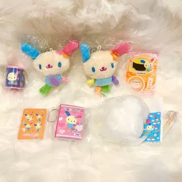 산리오 우사하나 가챠 묶음 판매 6점 봉제 인형 키링