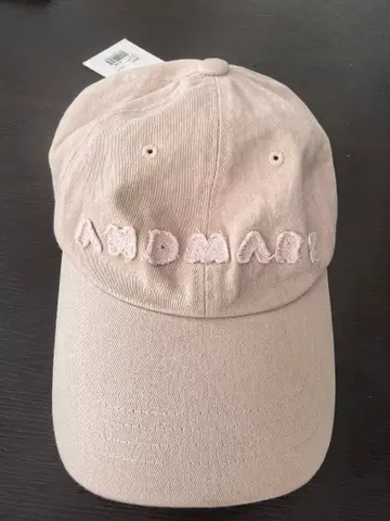 정품 andmary Mary 로고 캡 베이지