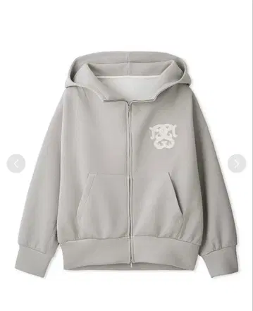 SNIDEL 스나이델 볼륨 후드티 그레이