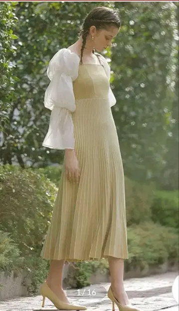 eimyistoire 캔디 슬리브 니트 원피스