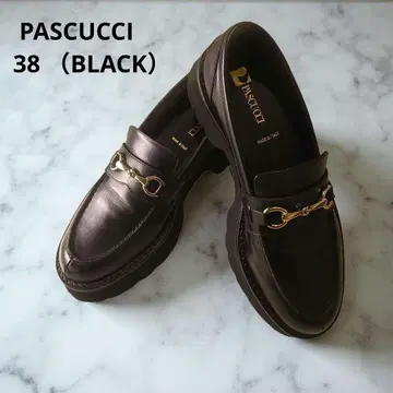 PASCUCCI 파스쿠치 비트 로퍼 통굽 38 블랙