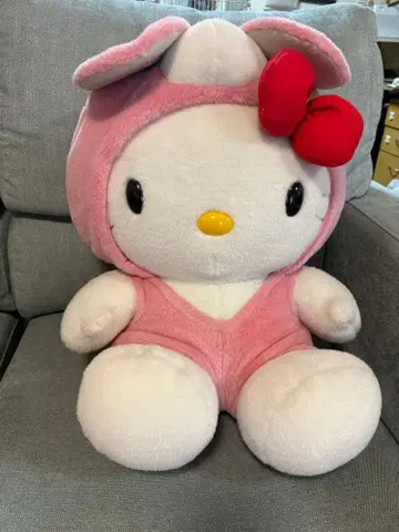 키티 봉제 인형 변신 토끼 L