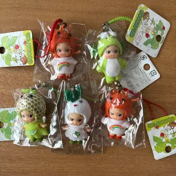 에코핏 큐피 봉제 인형 마스코트 큐피 5개 세트 레트로