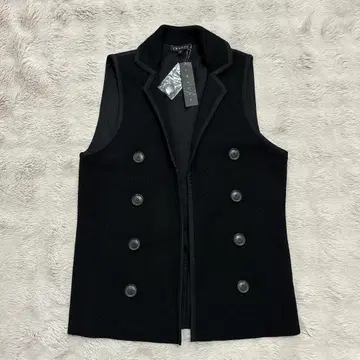 [택 포함 새상품] theory 지레 베스트 카라 블랙 S 극미품