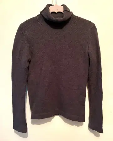 UNTITLED 언타이틀 캐시미어 100% 터틀 긴팔 스웨터