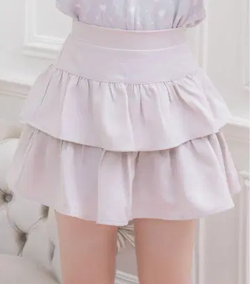 Honey Cinnamon 허니시나몬 2단 티어드 치마바지