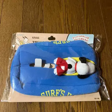 스누피 티슈 케이스 서핑