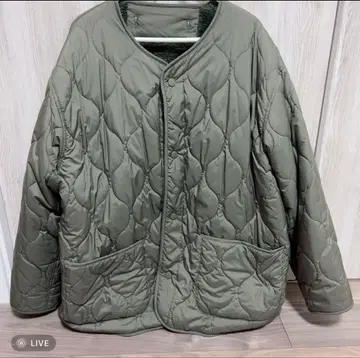 BAYFLOW 올리브 그린 퀼팅 자켓 사이즈 3