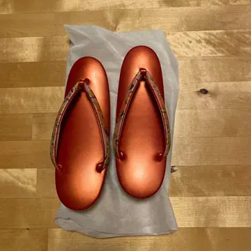 오렌지 꽃무늬 조리 합성 피혁제