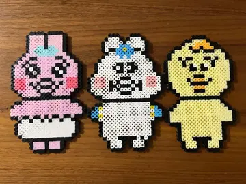 펄러비즈 캐릭터 세트 3종 빤쮸토끼 닌포차무 키미마로