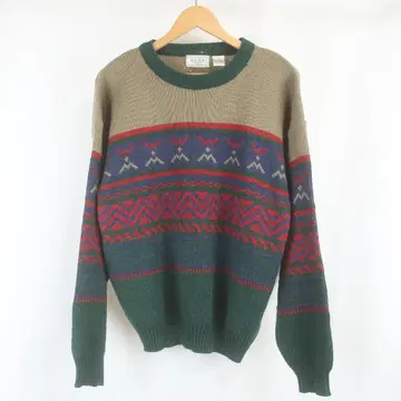 90s Sears 네이티브 올 패턴 와이드 실루엣 니트 스웨터