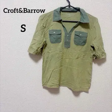 Croft&Barrow [ S ] 반팔 셔츠 올리브 그린