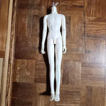 화이트 인형 가동식 관절 약 60cm