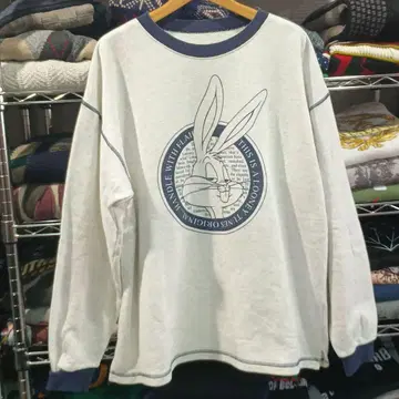 일본제 90s 빈티지 구제 의류 루니 튠즈 잉크 프린트 맨투맨