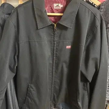 블랙 지퍼식 자켓 L 사이즈