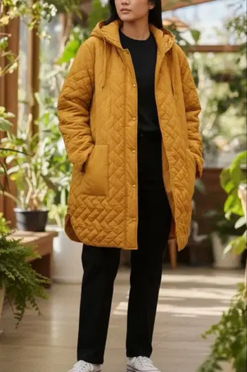 민트 브리즈 5L 사이즈 퀼팅 코트