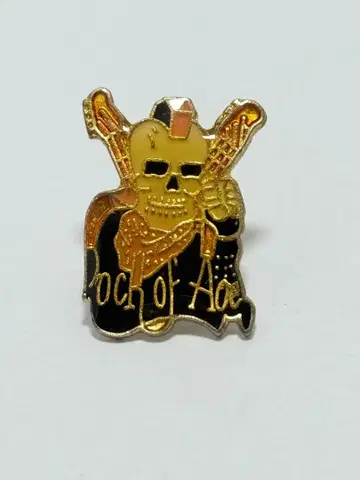 핀 배지 락 오브 에이지즈 음악 디플레파드 해골 기타 프랑스 한정판 핀즈