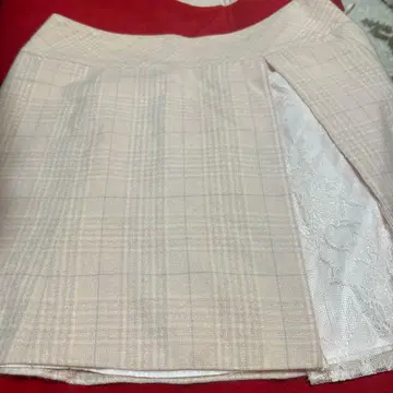 Private Label 체크 무늬 미니 스커트 M