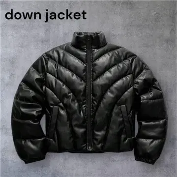 00s y2k black down jacket