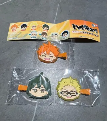 하이큐 앞머리 클립 세트 히나타, 츠키시마, 야마구치