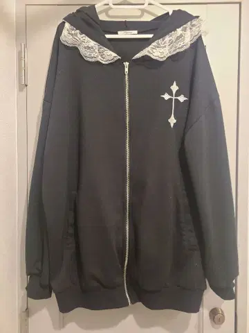 고양이 귀 오버 사이즈 후드티 지뢰 양산