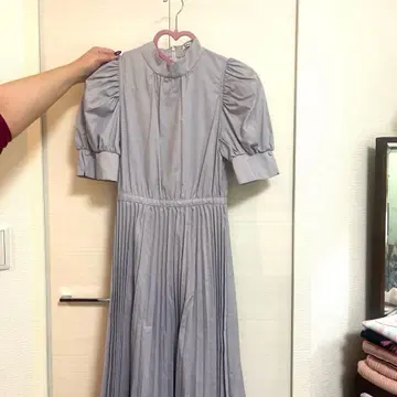 연보라 플리츠 원피스 snidel