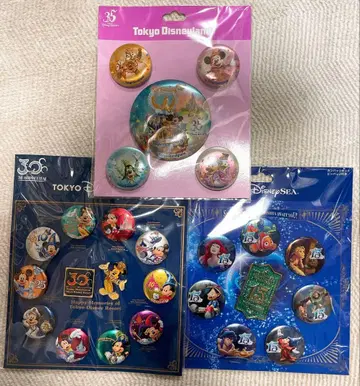 도쿄 디즈니 리조트 캔뱃지 세트