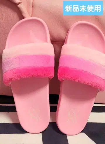 새상품 Victoria'sSecret 핑크 슬라이드 샌들