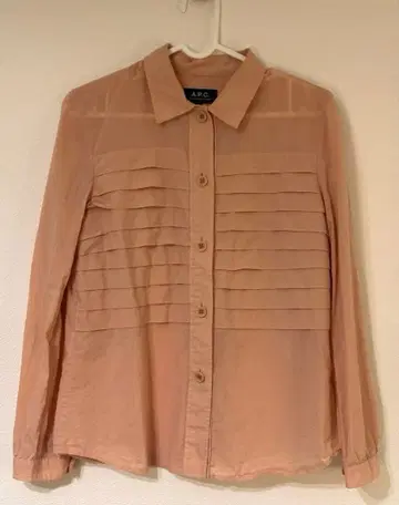 A.P.C. 플리츠 디자인 긴팔 셔츠 블라우스 S 사이즈
