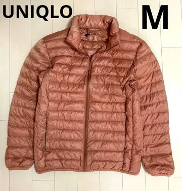 유니클로 다운 자켓 오렌지 M 사이즈