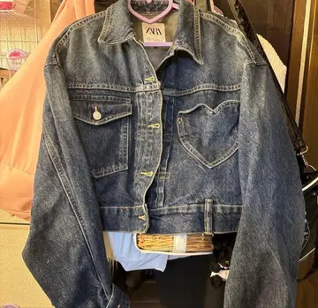 ZARA 하트 포켓 데님 자켓